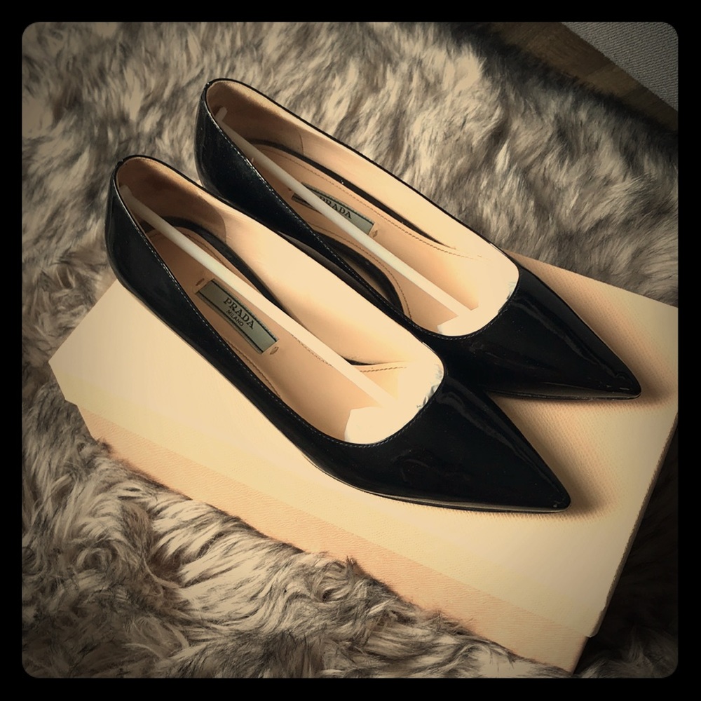 Prada patent leather heels